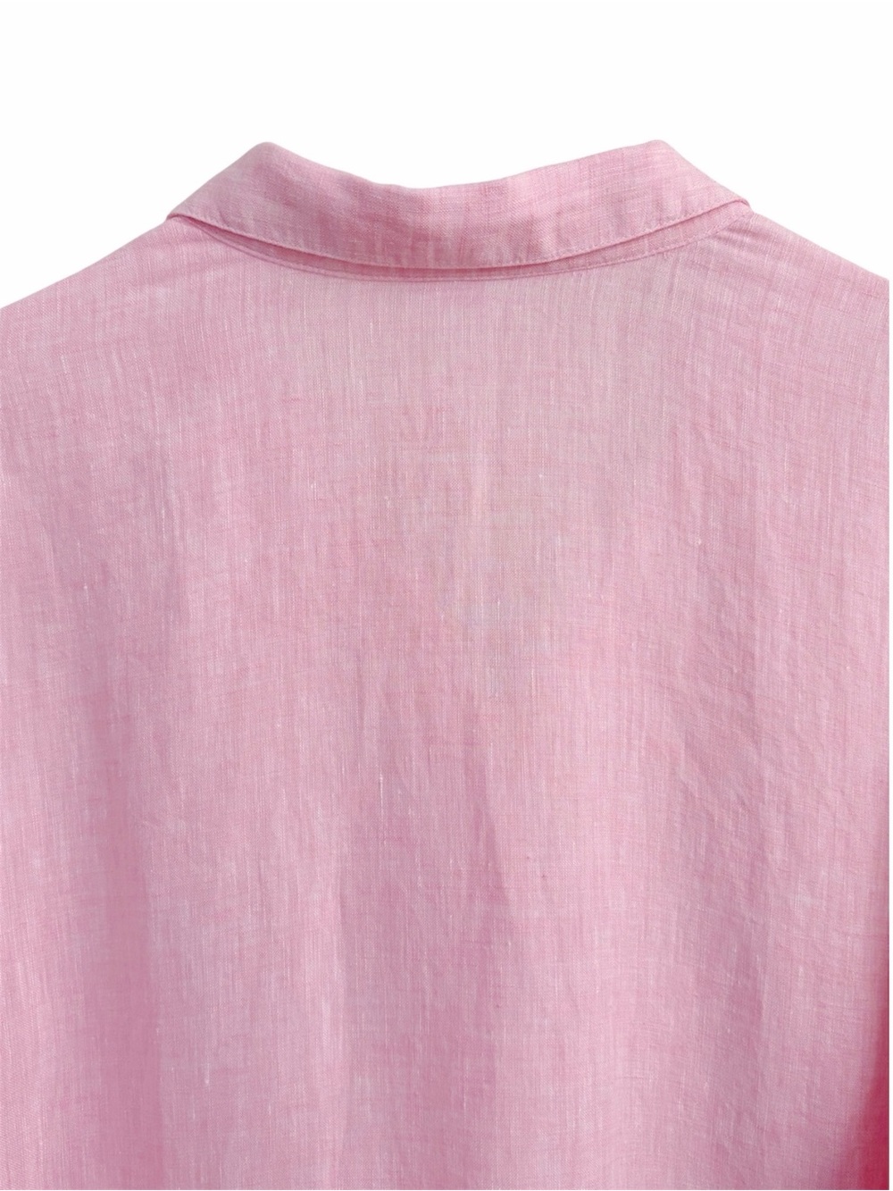J. Jill | Linen Button Up Long Sleeve Pink Shirt XL Petite - Picture 7 of 10